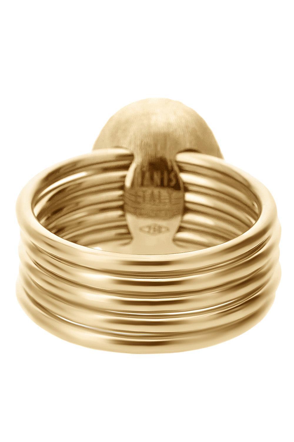 Diamond Five Band Sway Ring-YELLOW GOLD-6.25-JEWELRYFINE JEWELRING-NANIS