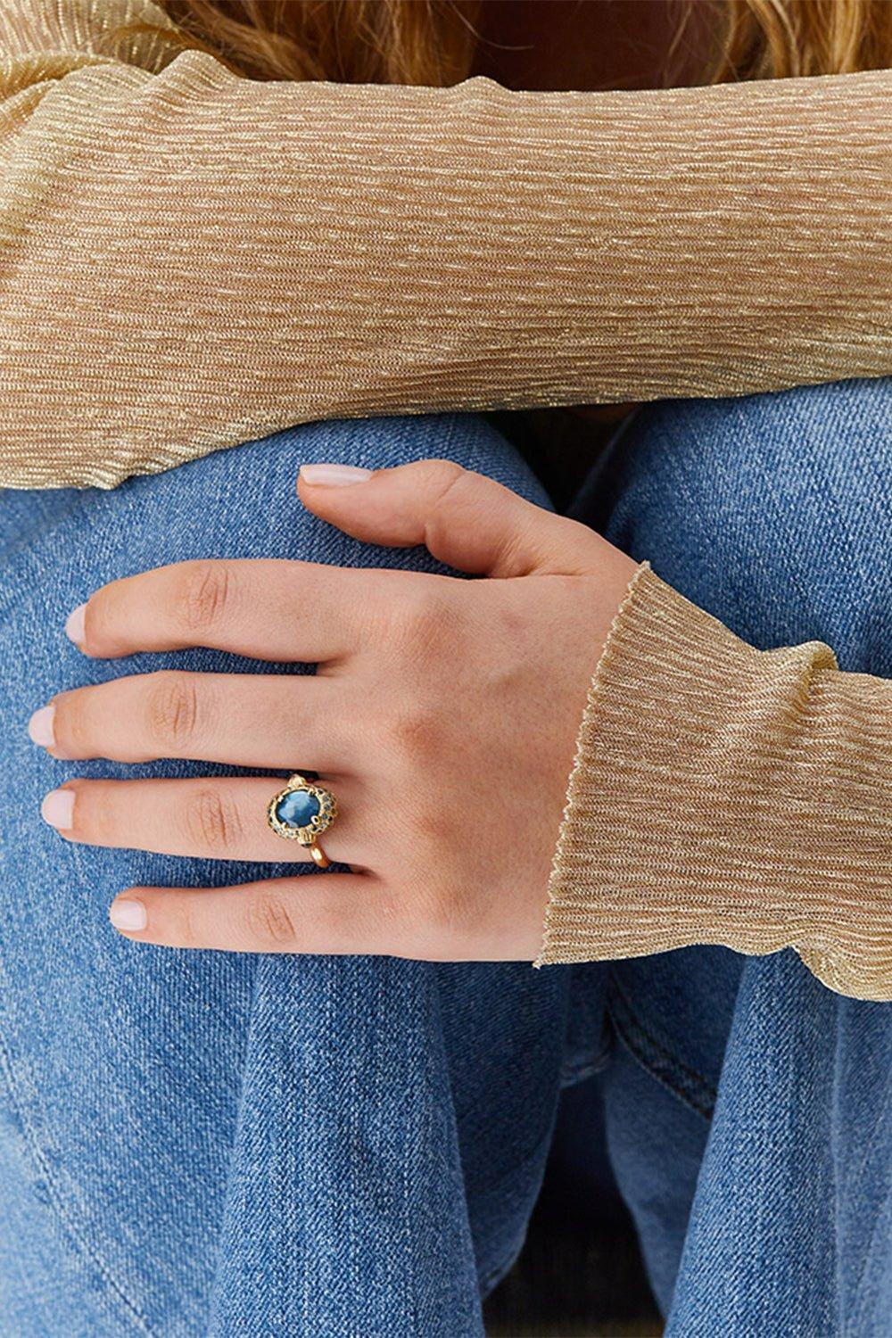 NANIS-Reverse Medium Ring-YELLOW GOLD