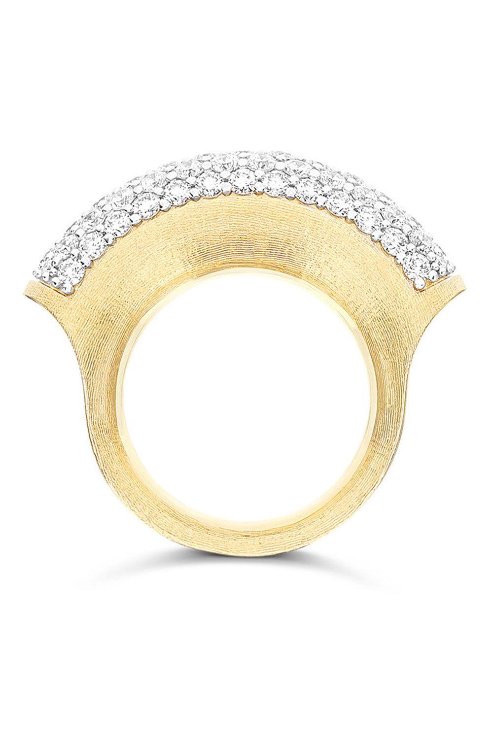 Diamond Libera Sculpted Ring-YELLOW GOLD-6.5-JEWELRYFINE JEWELRING-NANIS