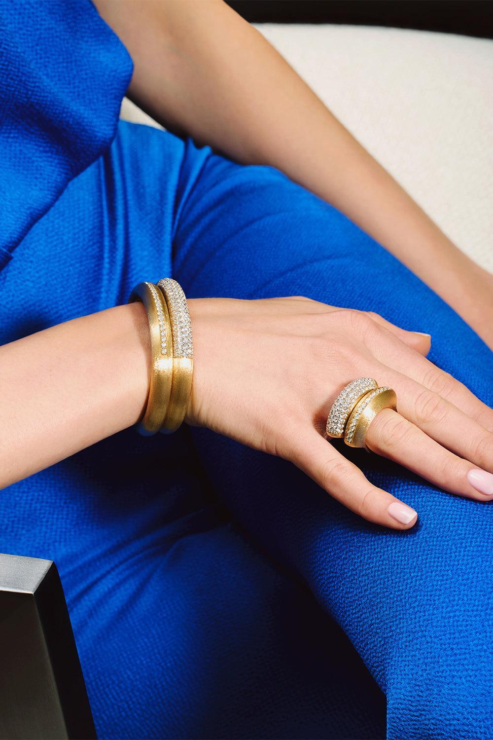 Diamond Line Libera Aura Ring-YELLOW GOLD-6.5-JEWELRYFINE JEWELRING-NANIS