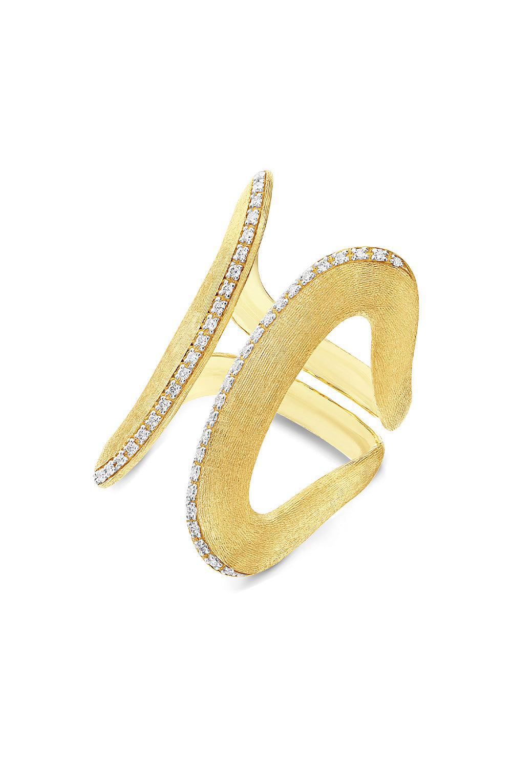 NANIS-Libera Icon Diamond Statement Ring-YELLOW GOLD
