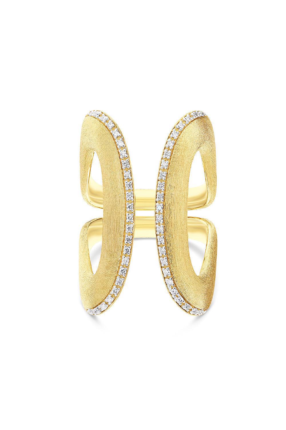 NANIS-Libera Icon Diamond Statement Ring-YELLOW GOLD