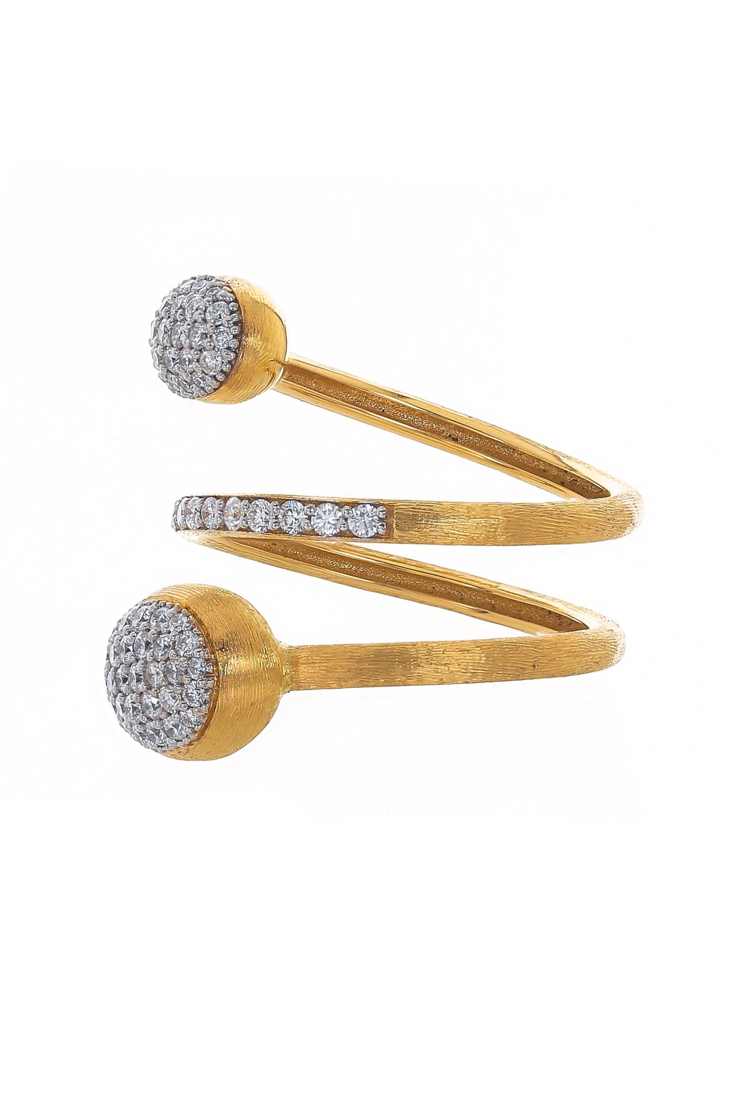 NANIS-Pave Diamond Wrap Ring-YELLOW GOLD