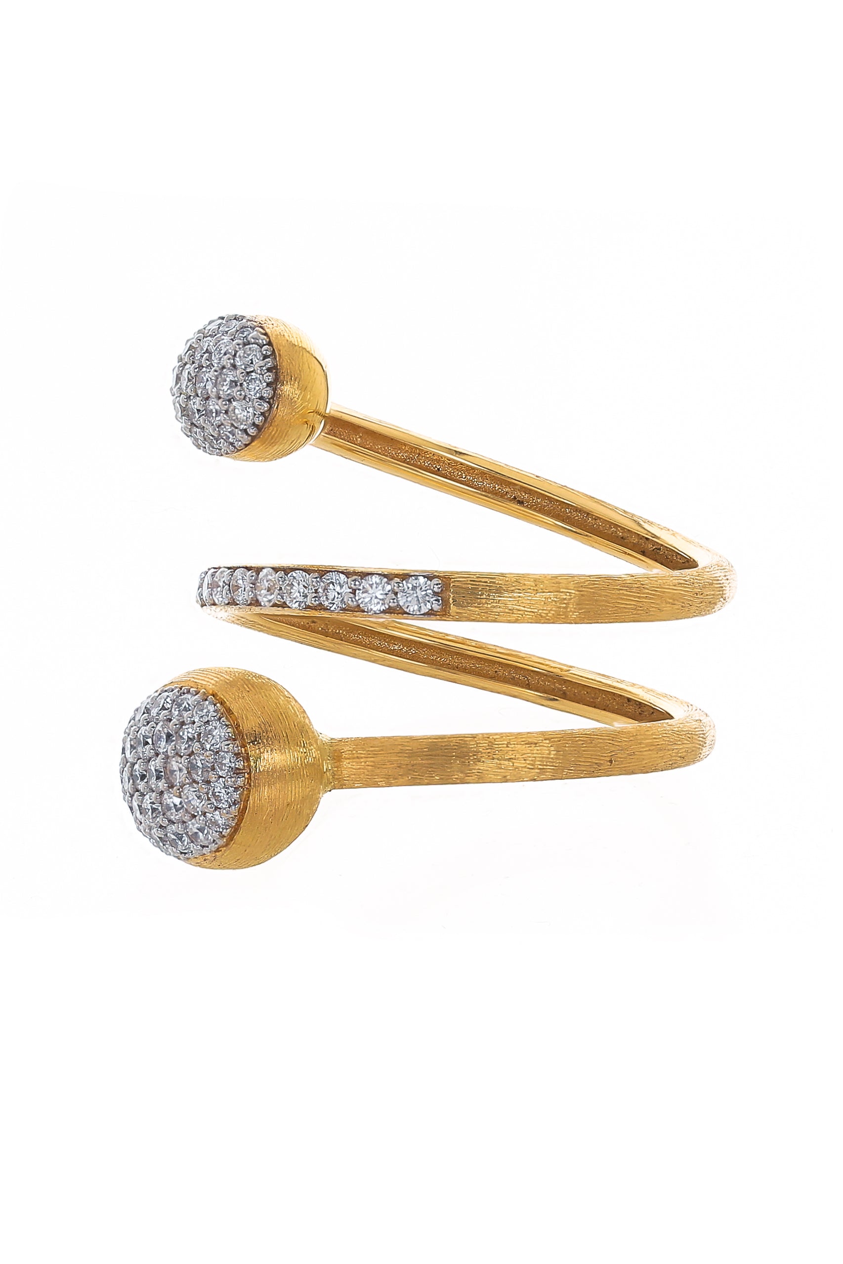 NANIS-Pave Diamond Wrap Ring-YELLOW GOLD