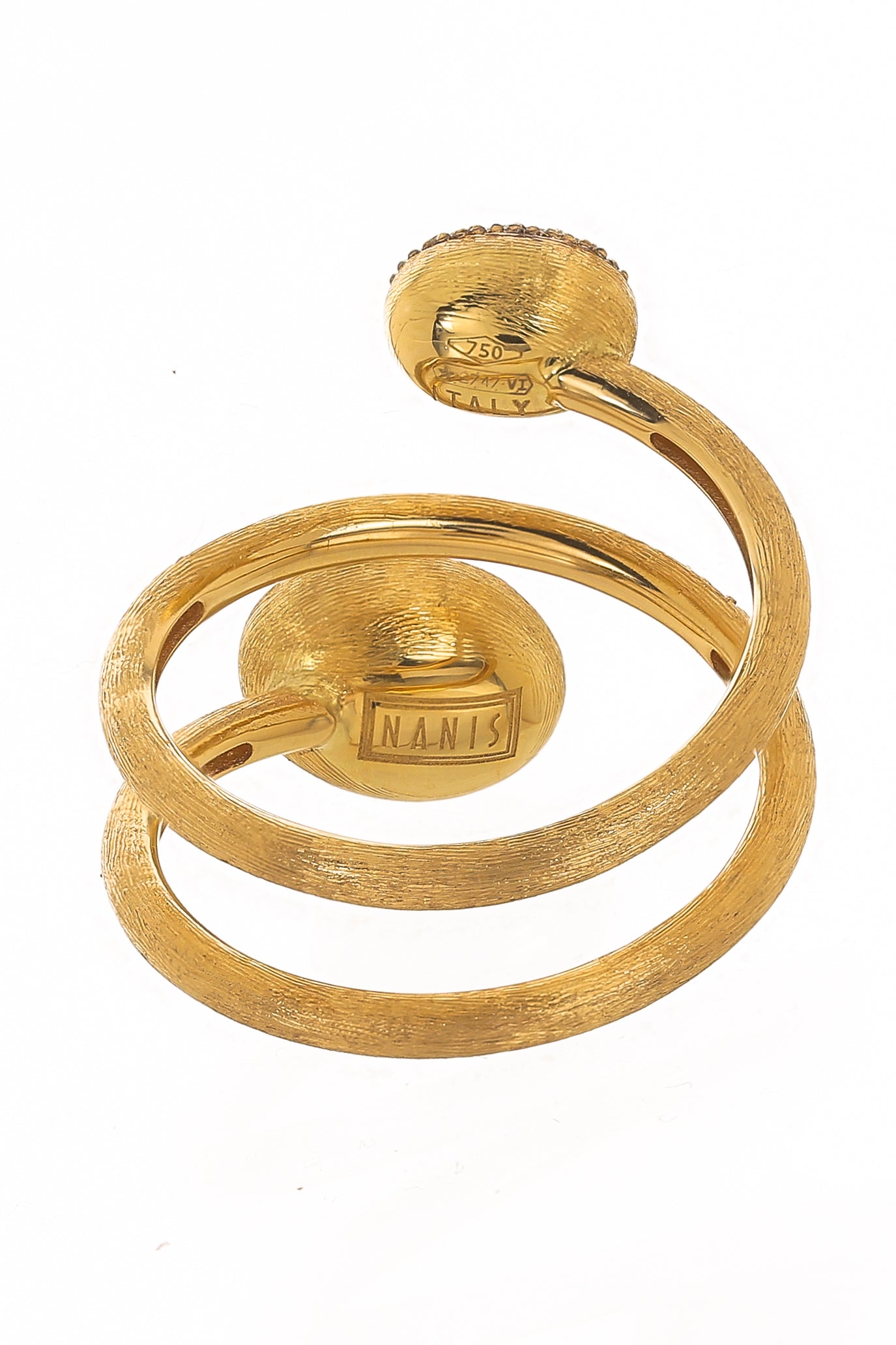 NANIS-Pave Diamond Wrap Ring-YELLOW GOLD