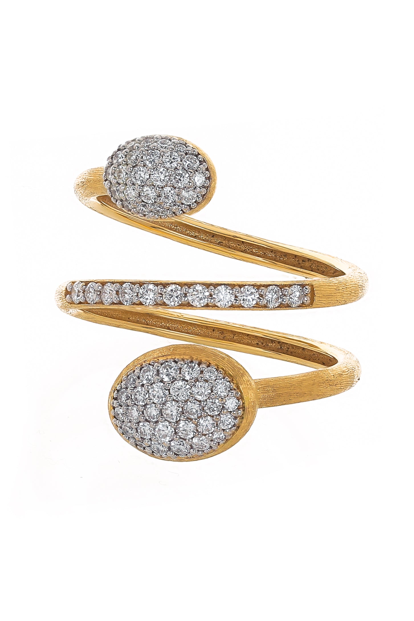 NANIS-Pave Diamond Wrap Ring-YELLOW GOLD