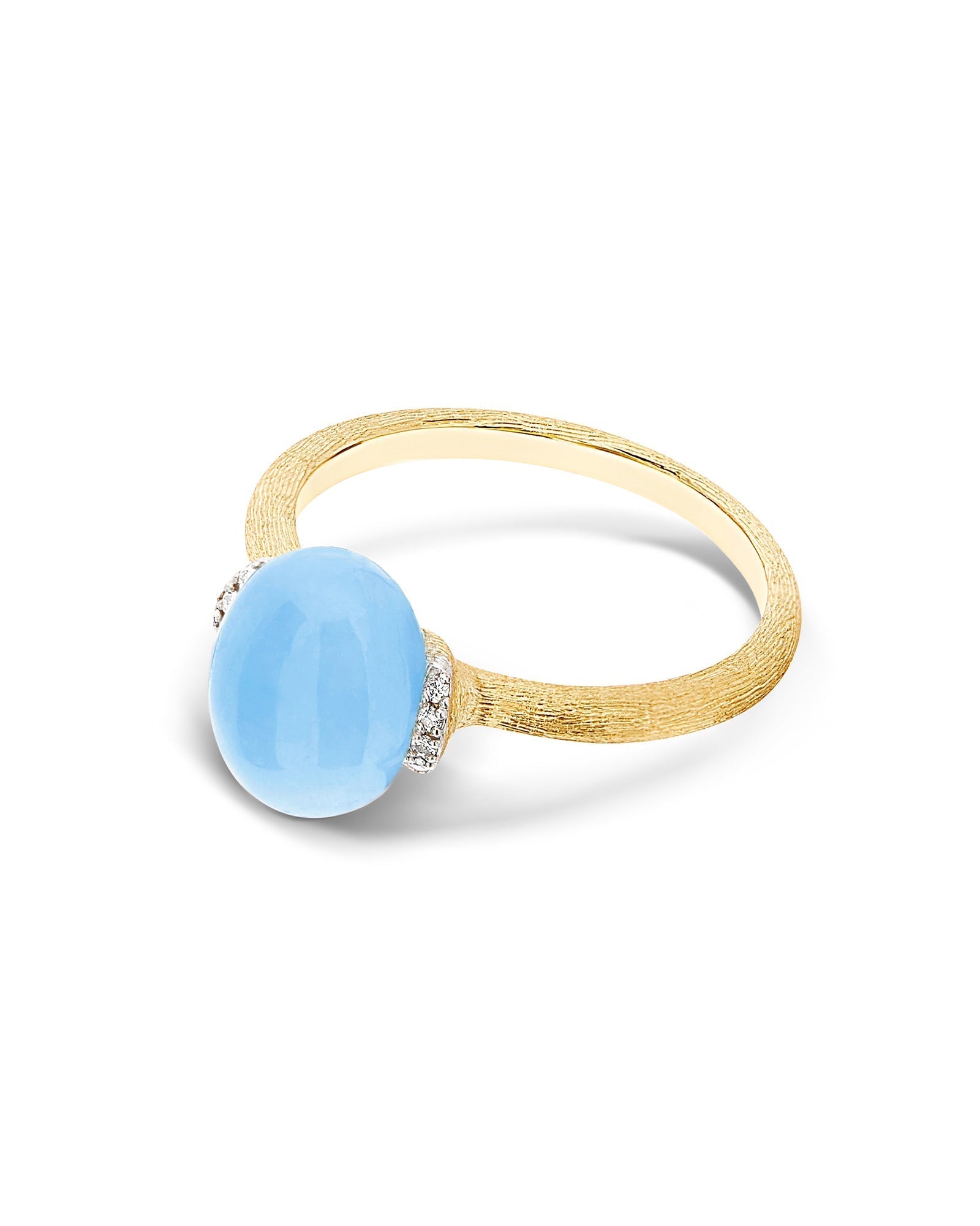 NANIS-Azure Aquamarine Small Ring-YELLOW GOLD