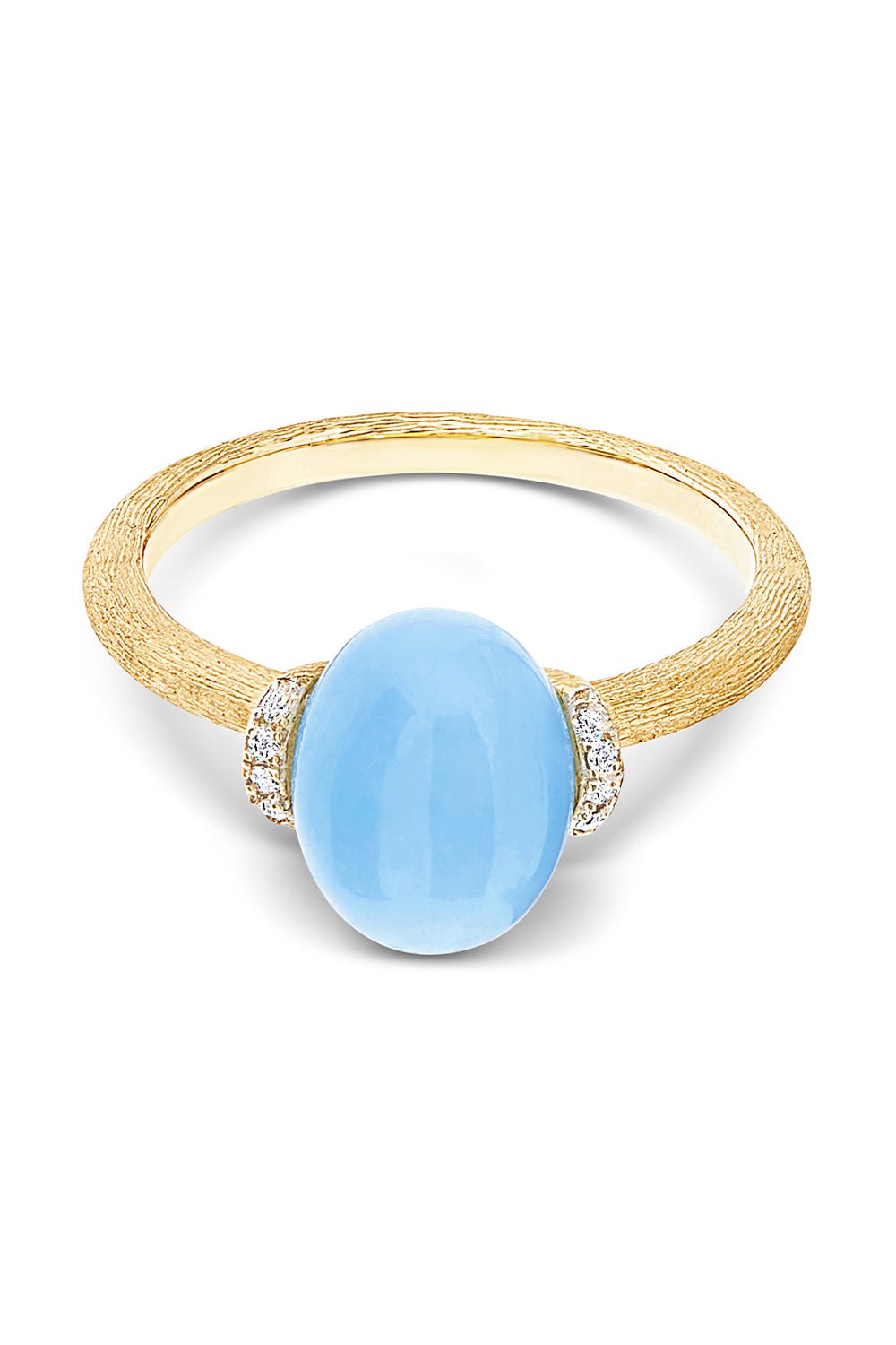 NANIS-Azure Aquamarine Small Ring-YELLOW GOLD