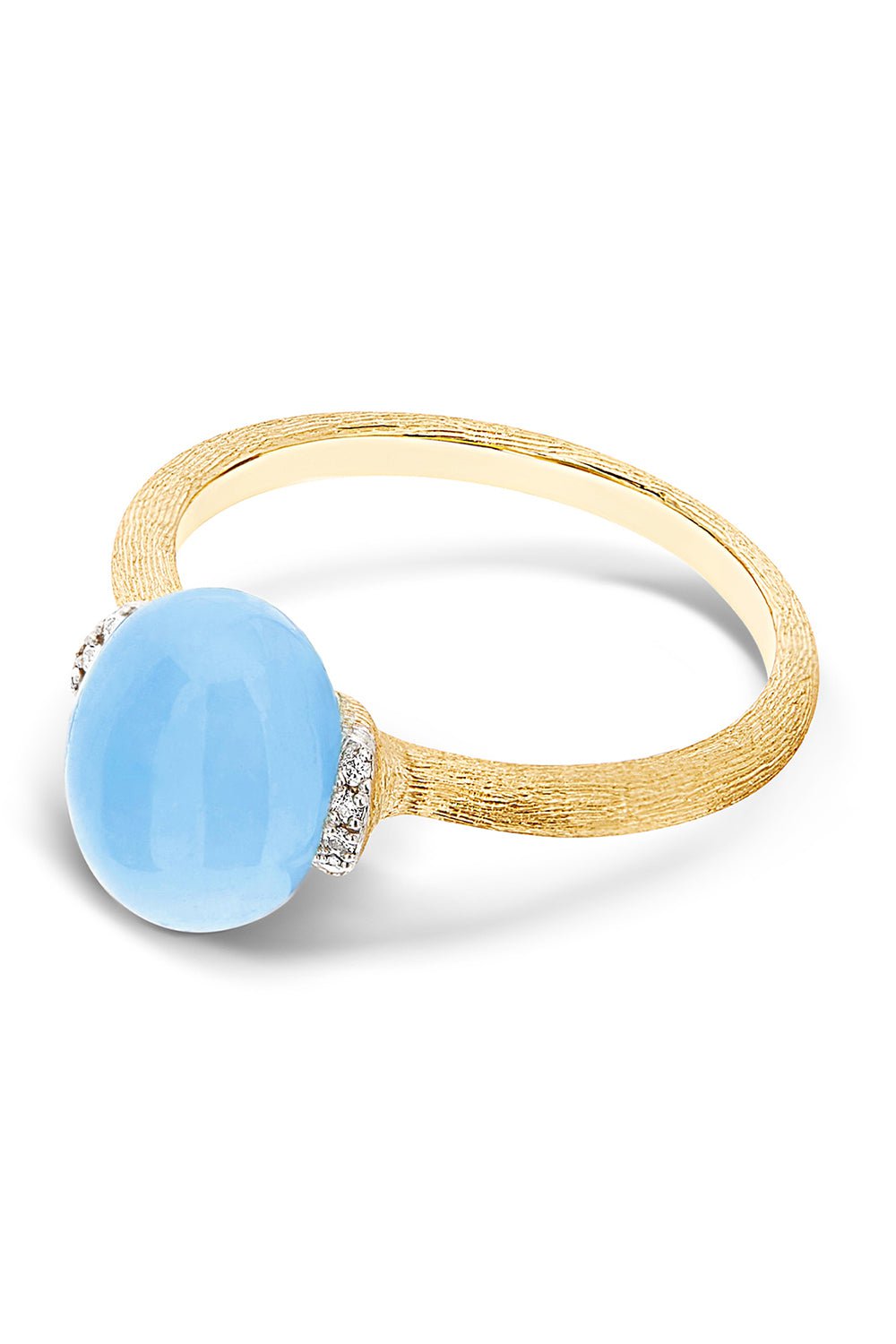 NANIS-Azure Aquamarine Small Ring-YELLOW GOLD