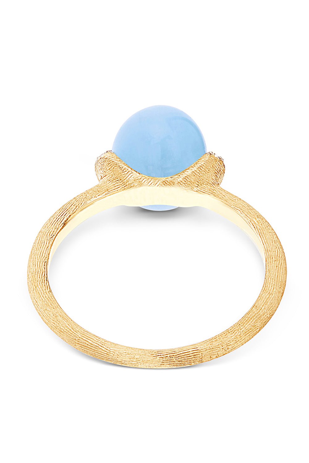 NANIS-Azure Aquamarine Small Ring-YELLOW GOLD