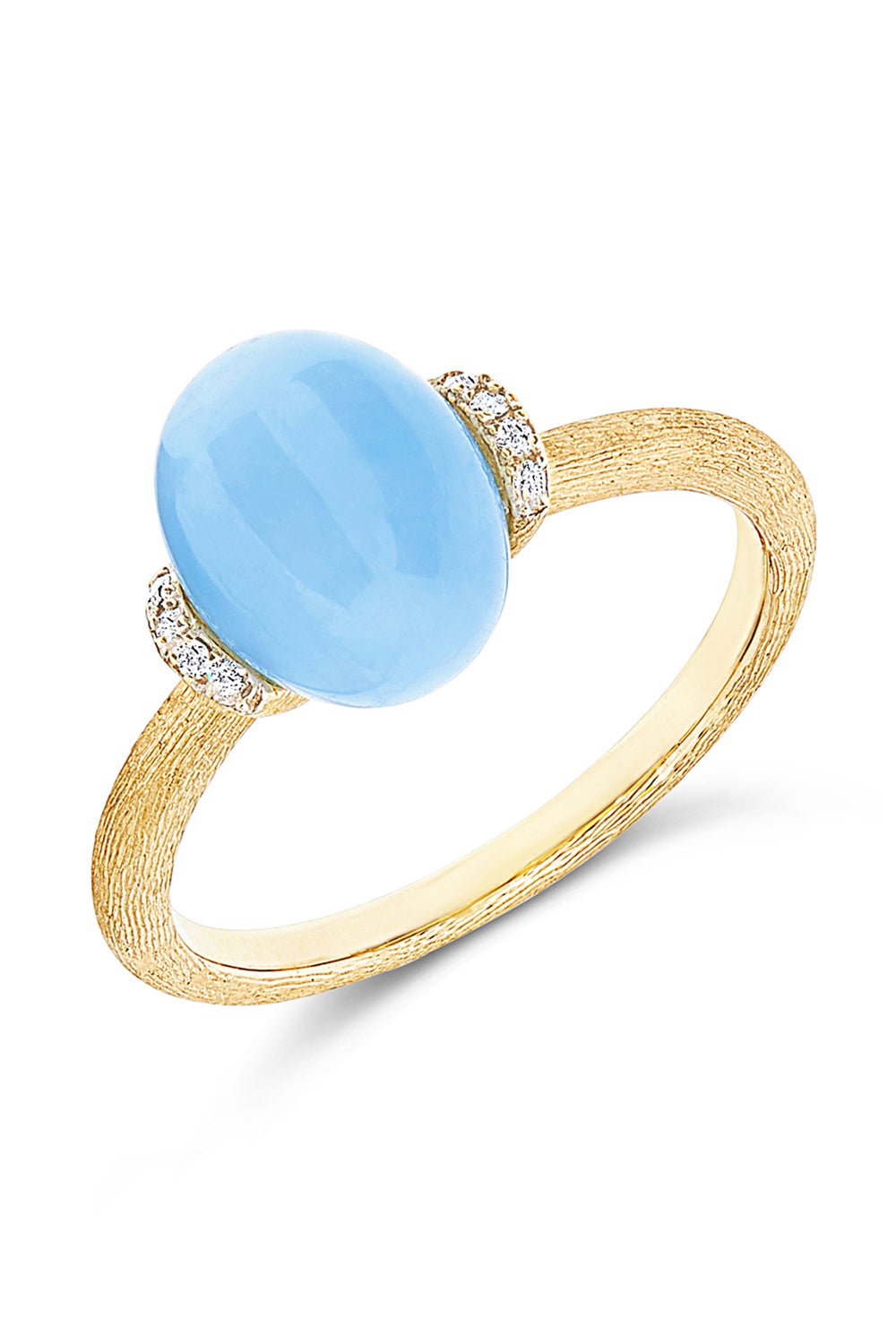 NANIS-Azure Aquamarine Small Ring-YELLOW GOLD