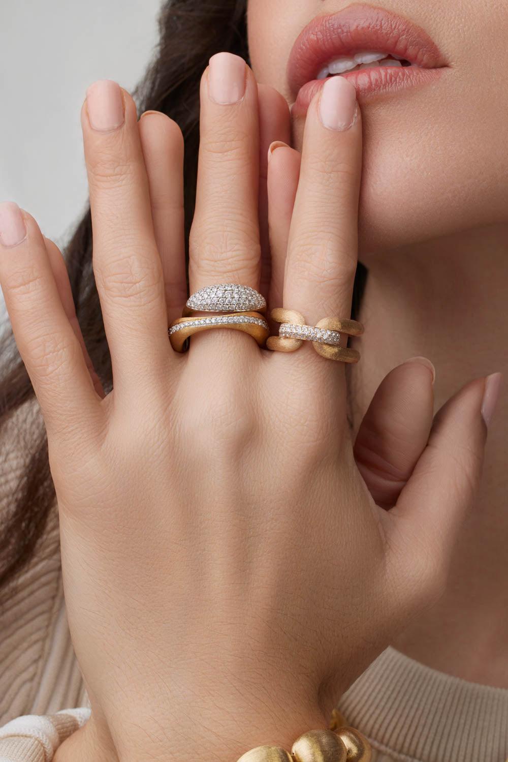 NANIS-"Transformista" Diamond Band-YELLOW GOLD