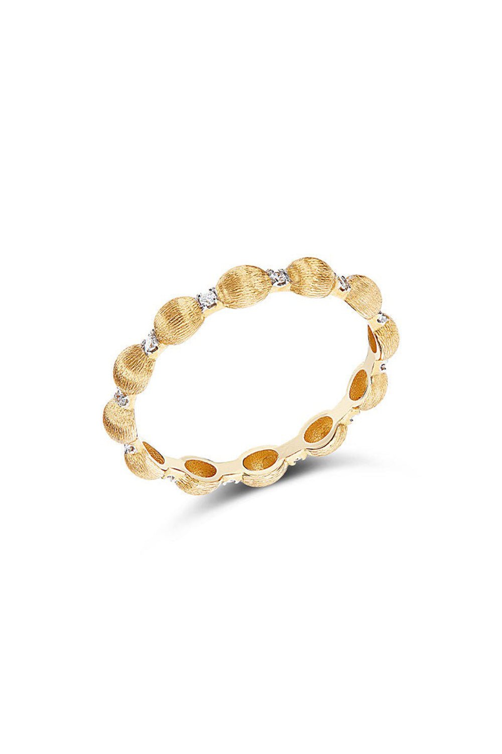 NANIS-Elite Diamond Accent Boules Ring-YELLOW GOLD