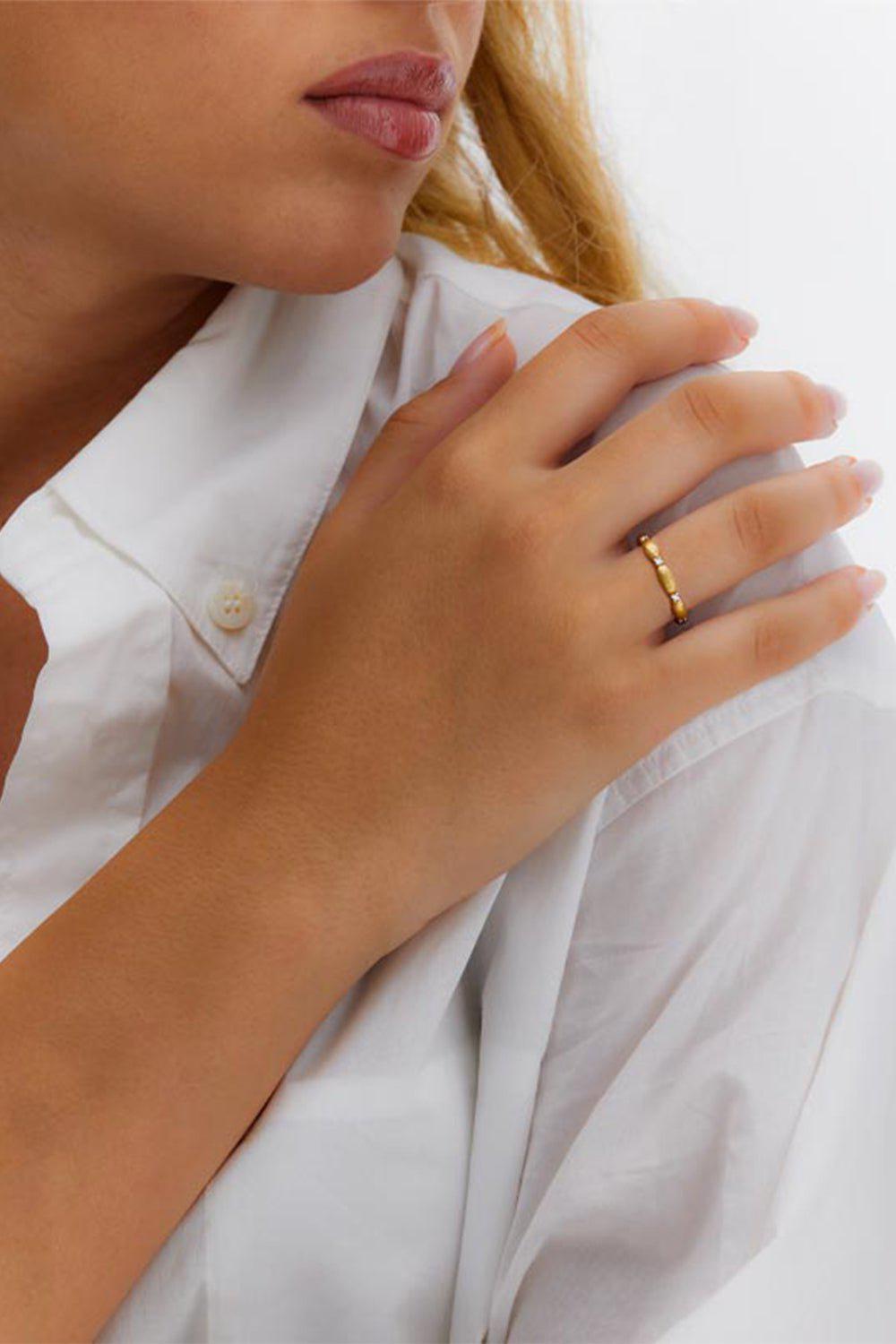 NANIS-Elite Diamond Essential Ring-YELLOW GOLD