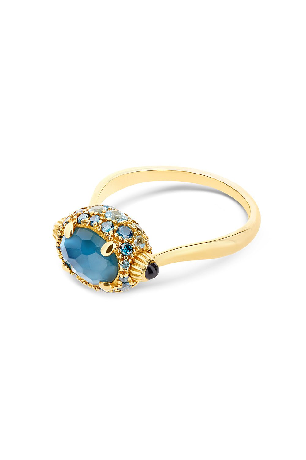 NANIS-Reverse Topaz Double-Face Ring-YELLOW GOLD