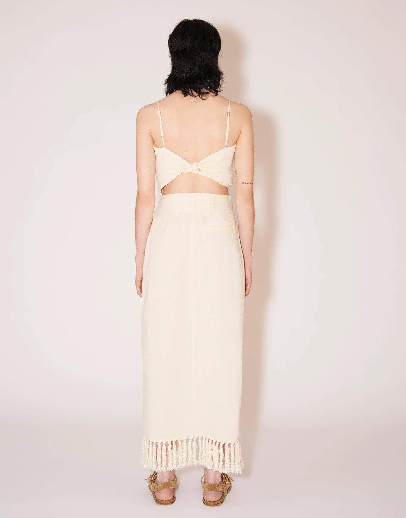 NANUSHKA-Randi Organic Cotton Wrap Skirt-