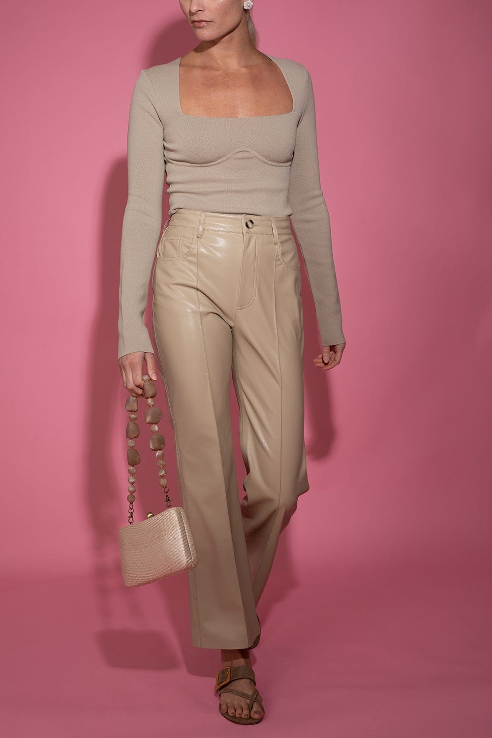 NANUSHKA-Mio Top - Pebble-