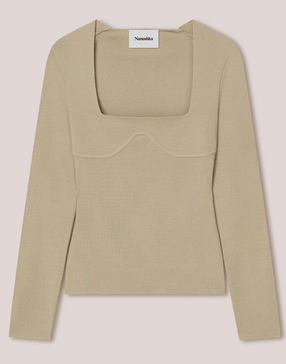 NANUSHKA-Mio Top - Pebble-