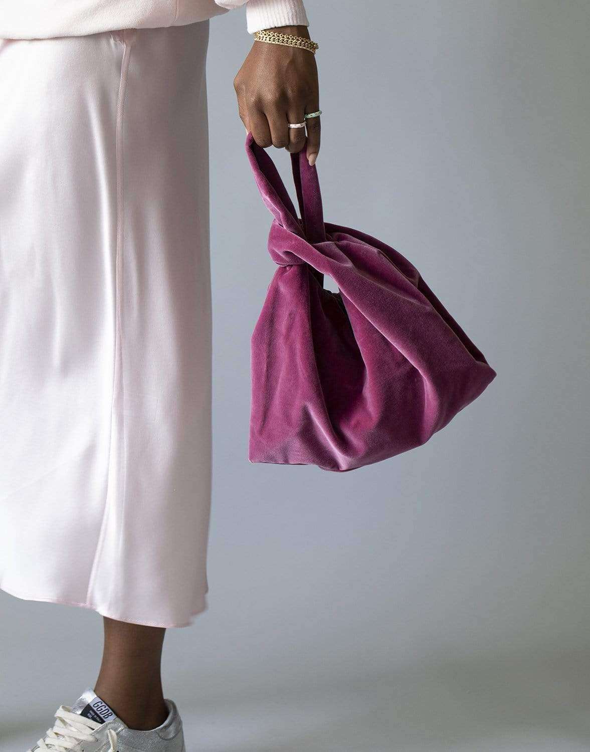 NANUSHKA-Peony Velvet Jen Bag-PEONY