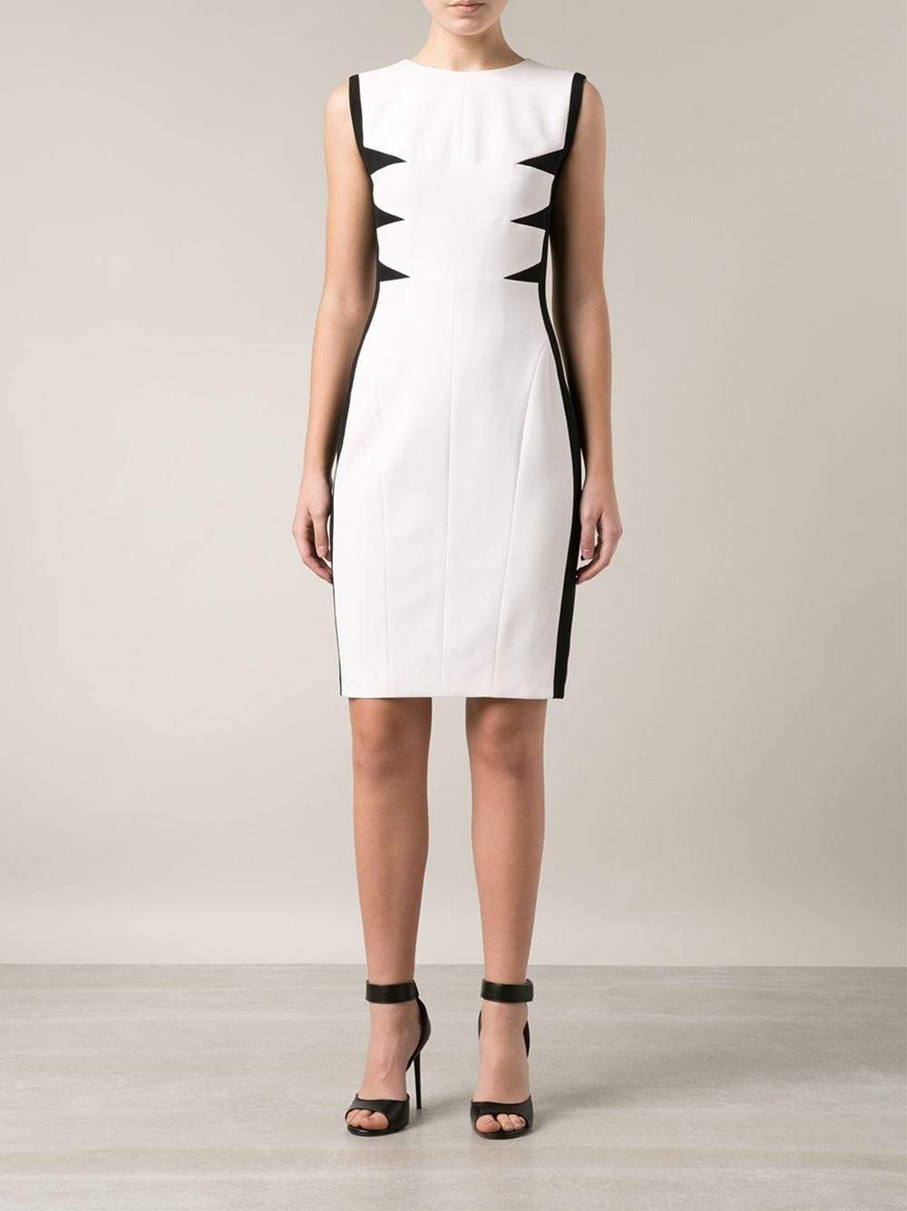 NARCISO RODRIGUEZ-Triangular Inset Scuba Dress-