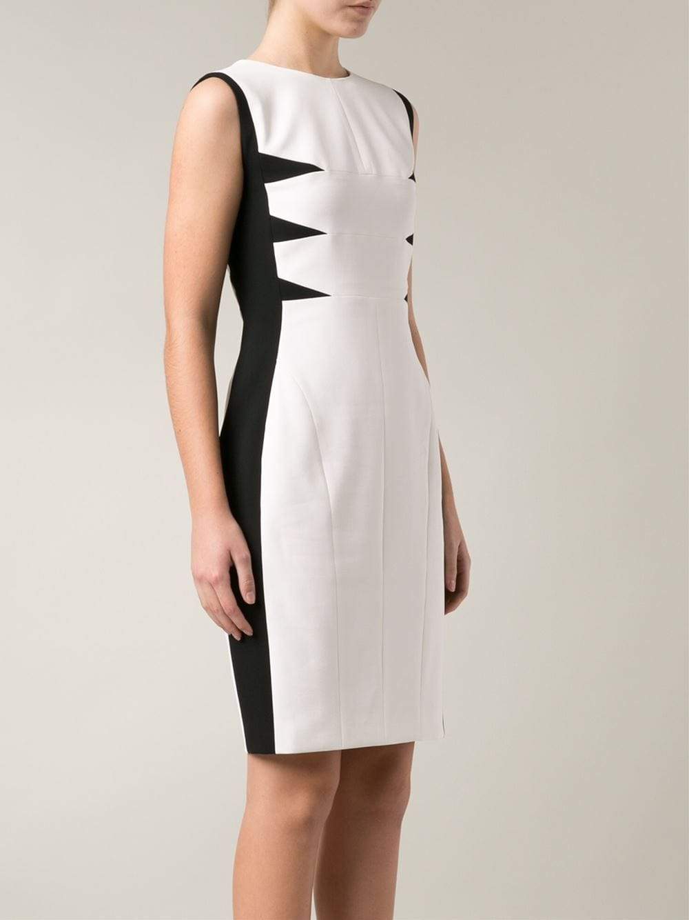 NARCISO RODRIGUEZ-Triangular Inset Scuba Dress-