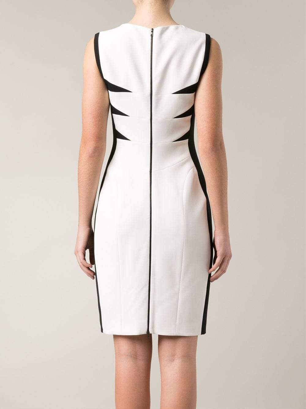 NARCISO RODRIGUEZ-Triangular Inset Scuba Dress-