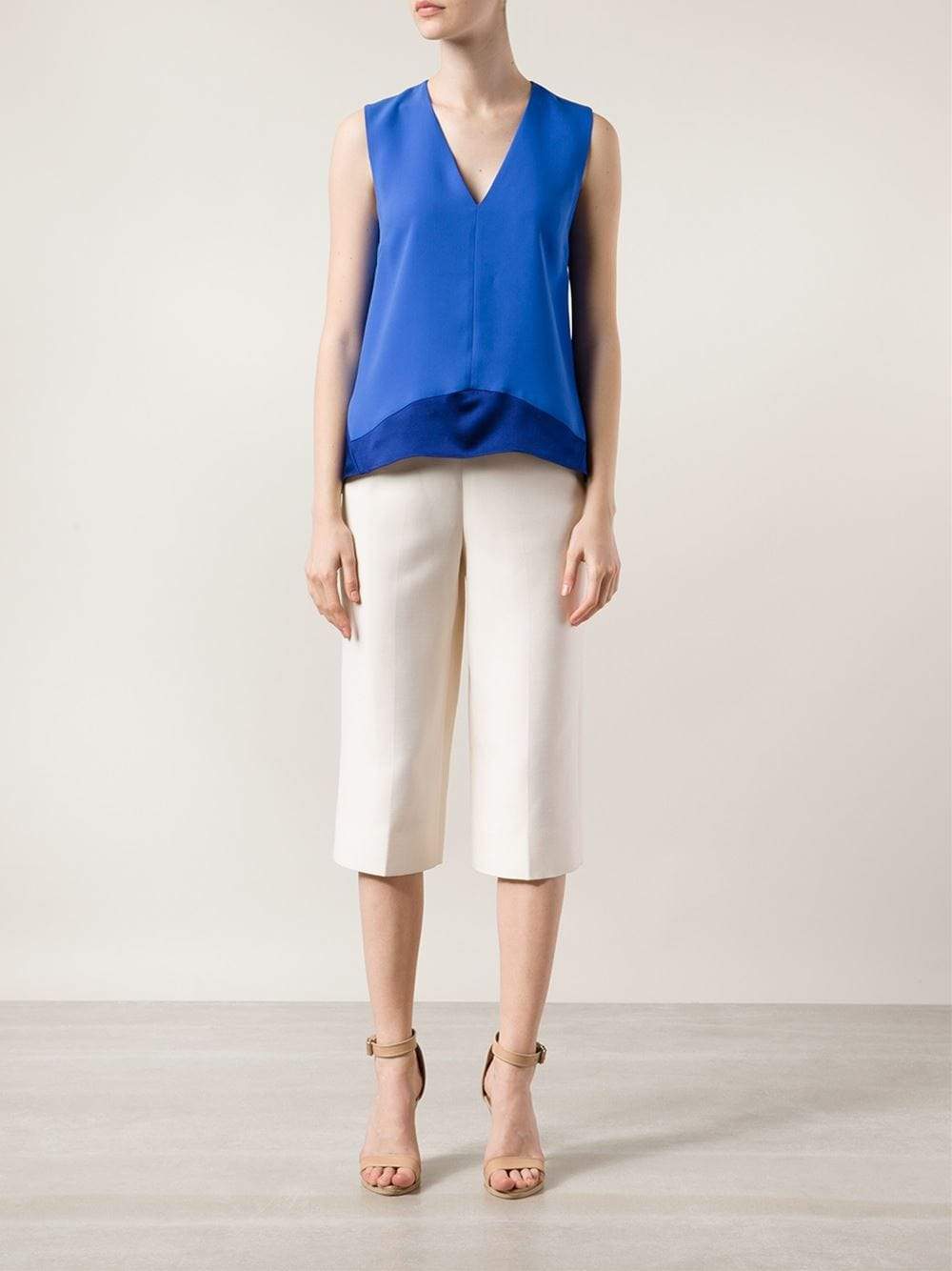 NARCISO RODRIGUEZ-Silk Combo Blouse-