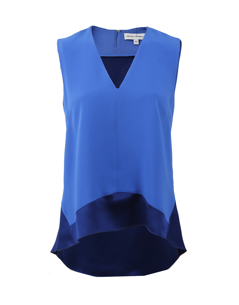 NARCISO RODRIGUEZ-Silk Combo Blouse-