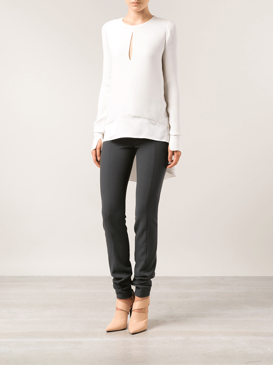 NARCISO RODRIGUEZ-Crewneck Blouse-