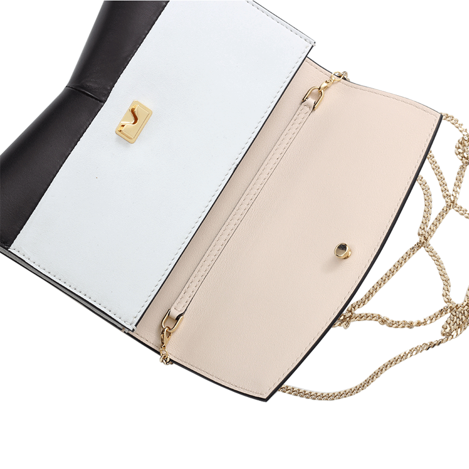 NARCISO RODRIGUEZ-Rachel Evening Clutch-NUDE/BLK