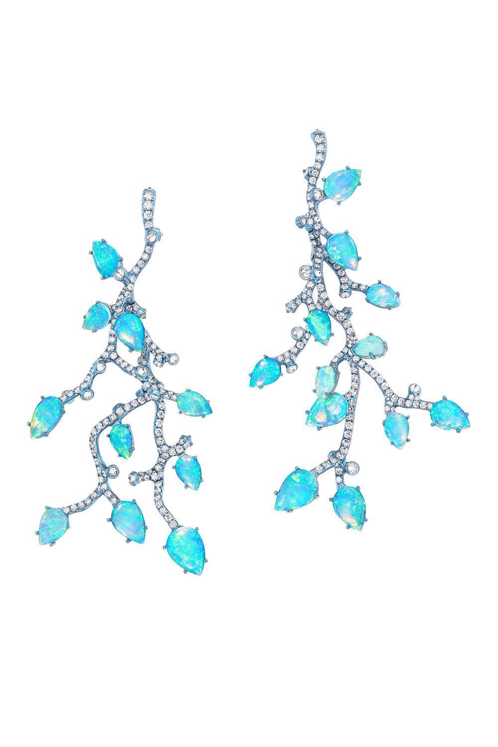Opal Blue Nora Earrings-TITANIUM-JEWELRYFINE JEWELEARRING-NEHA DANI