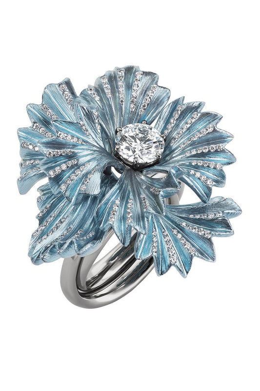 Diamond Grey Amishi Ring-TITANIUM-6.75-JEWELRYFINE JEWELRING-NEHA DANI