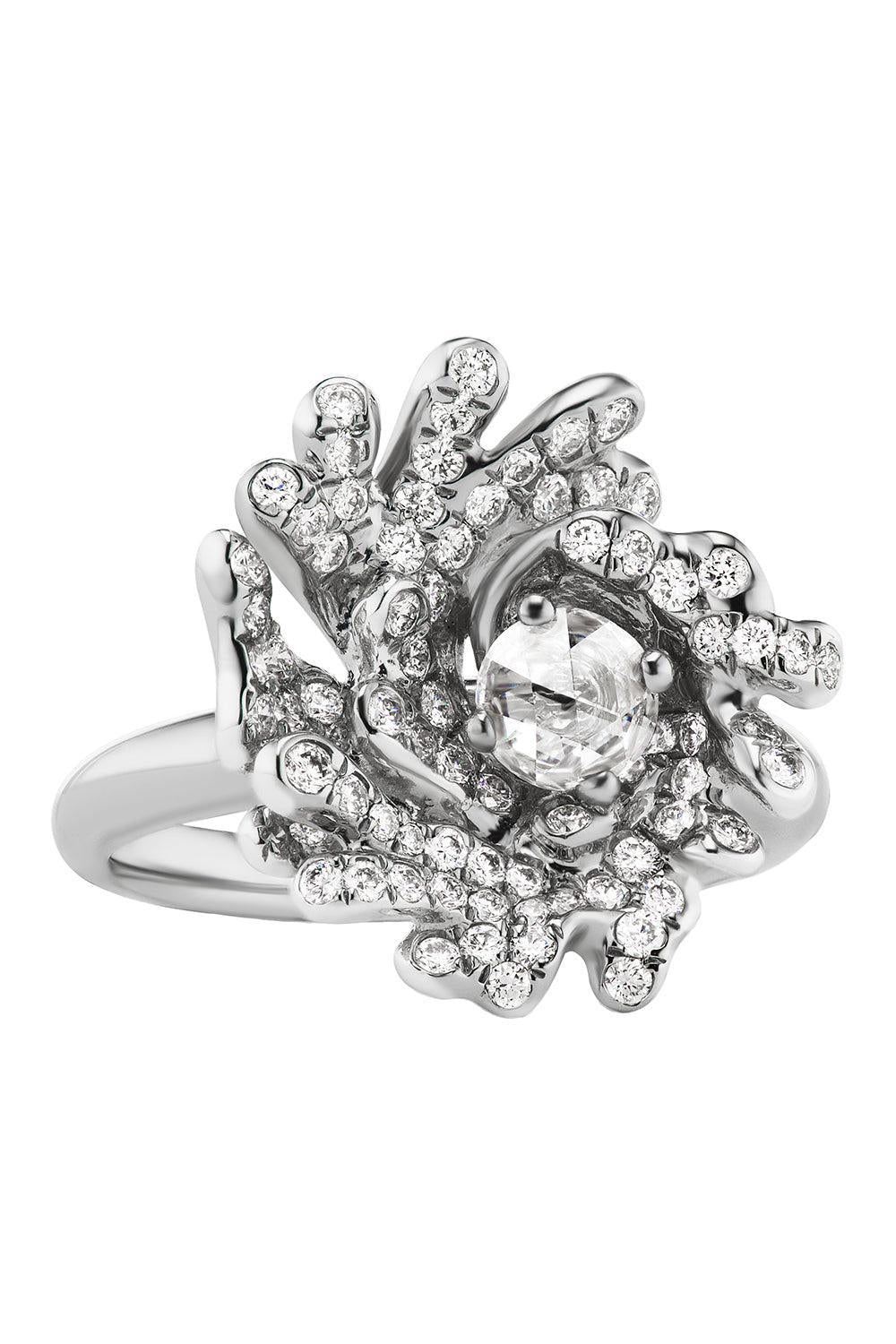 Mixed Diamond Tidal Ocean Spray Ring-WHITE GOLD-6-JEWELRYFINE JEWELRING-NEHA DANI