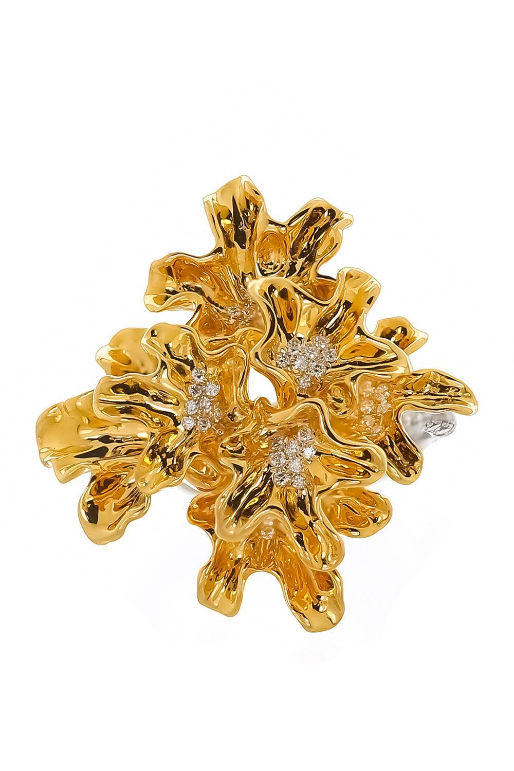 Diamond Feuille Chantal Ring