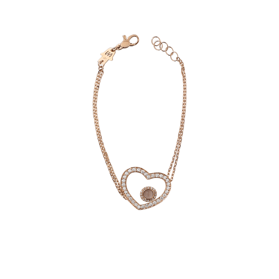 NETALI NISSIM-Amore Heart Eye Bracelet-ROSE GOLD