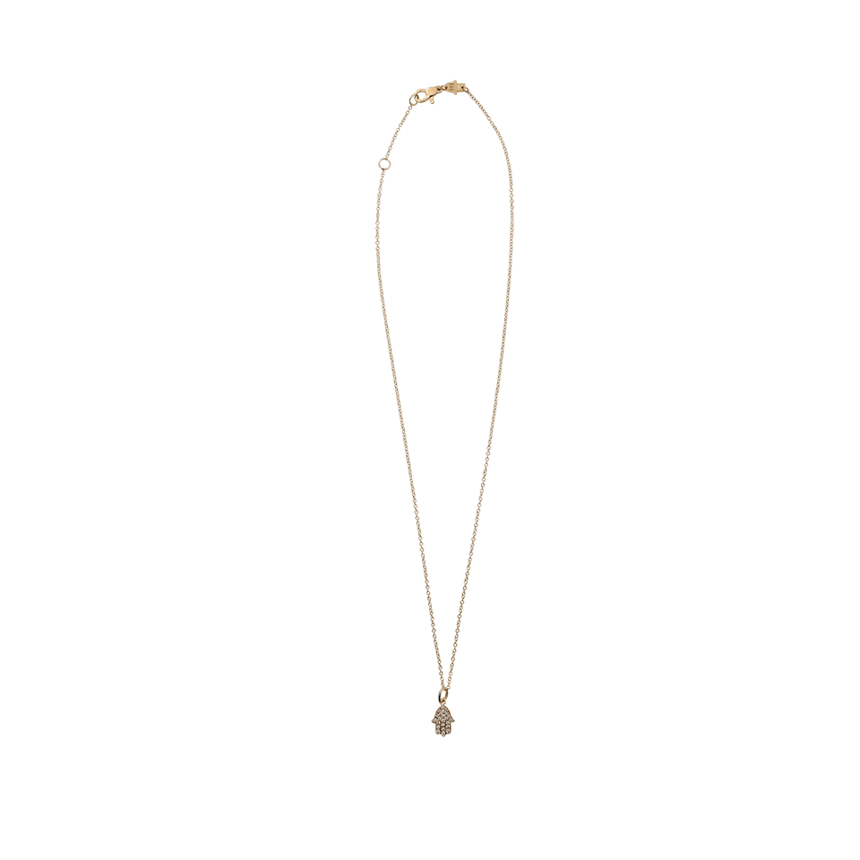 NETALI NISSIM-Hamsa Pendant Necklace-YELLOW GOLD