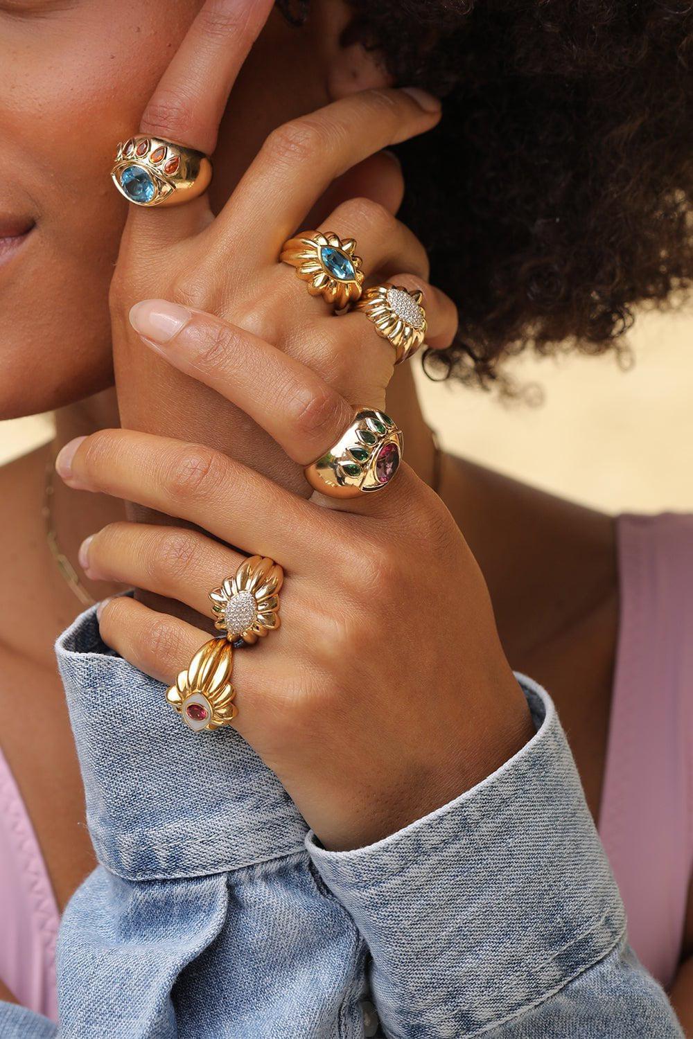 NEVERNOT-Diamond Ready To Imagine Ring-YELLOW GOLD