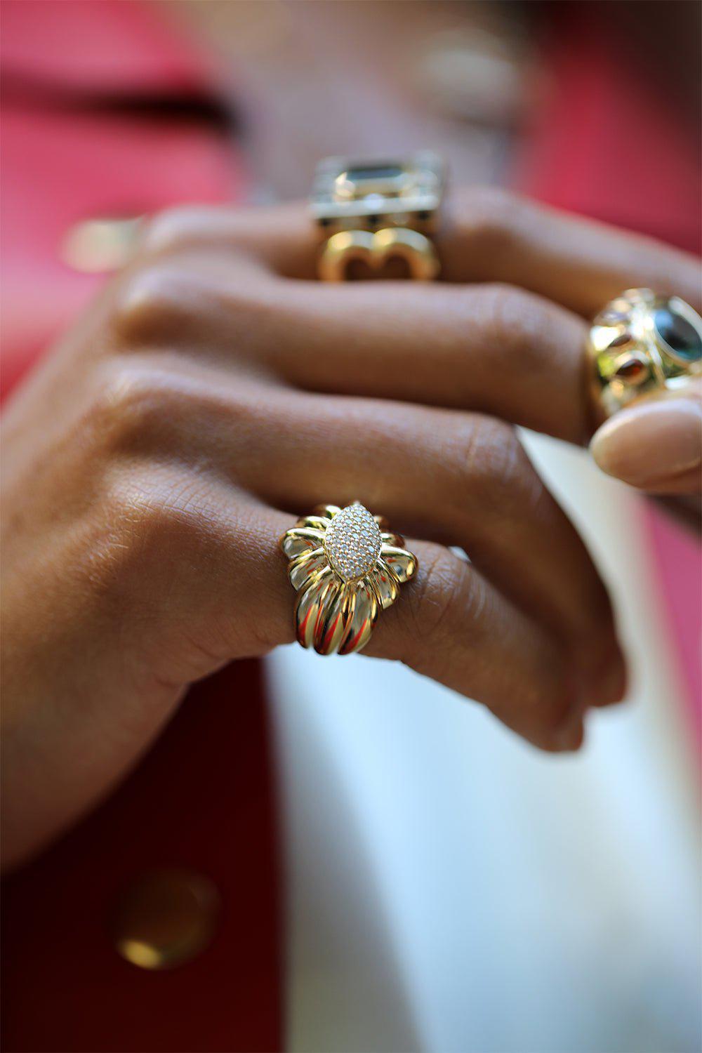 NEVERNOT-Diamond Ready To Imagine Ring-YELLOW GOLD