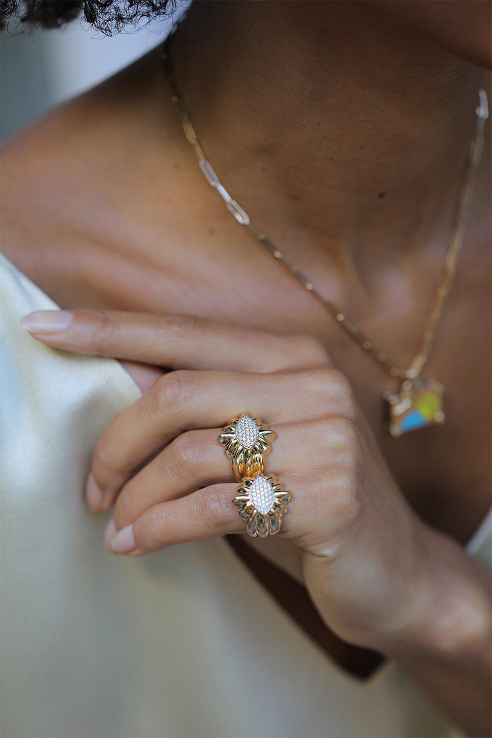 NEVERNOT-Diamond Ready To Imagine Ring-YELLOW GOLD