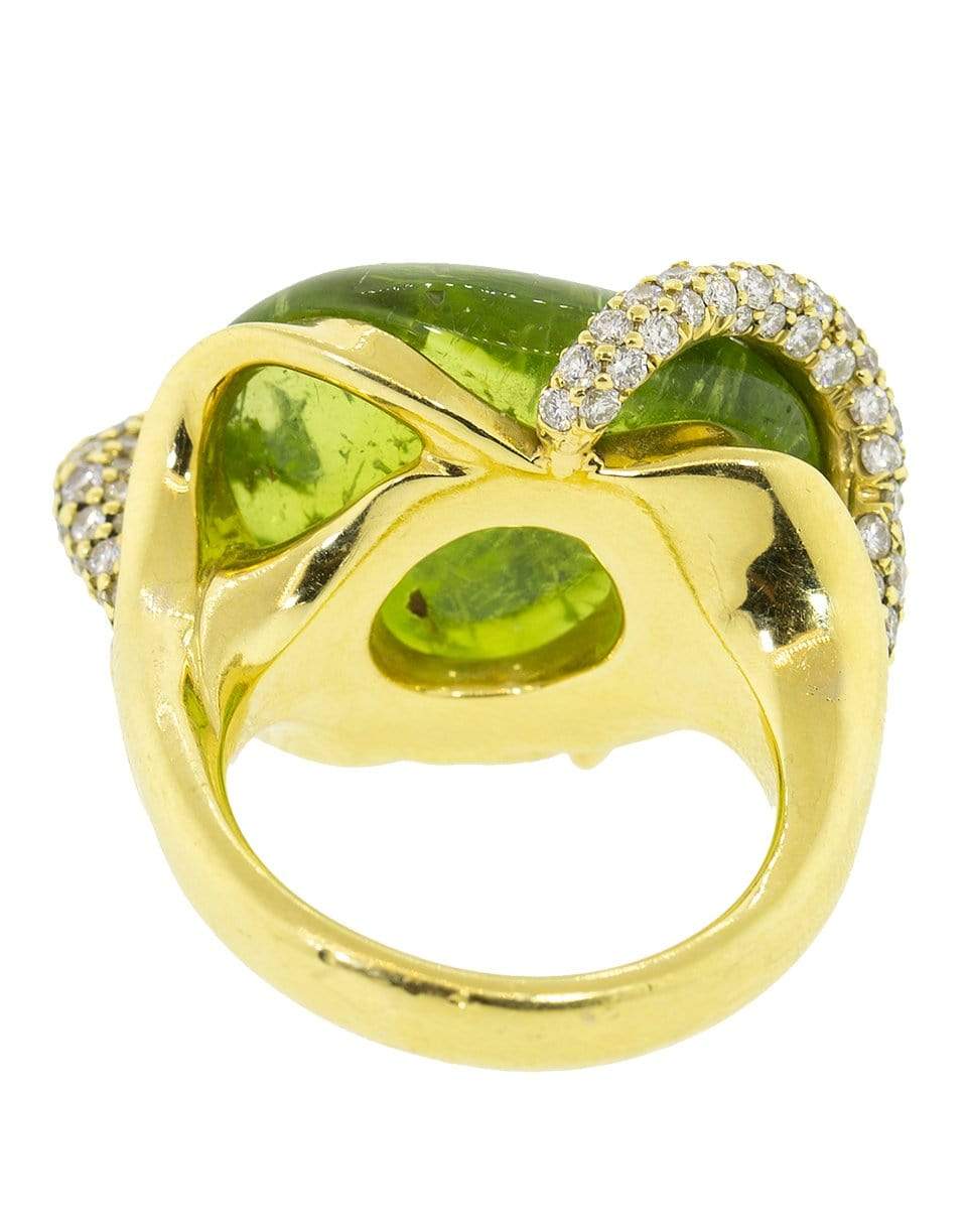 NICHOLAS VARNEY-Peridot Diamond Springtime Ring-YELLOW GOLD