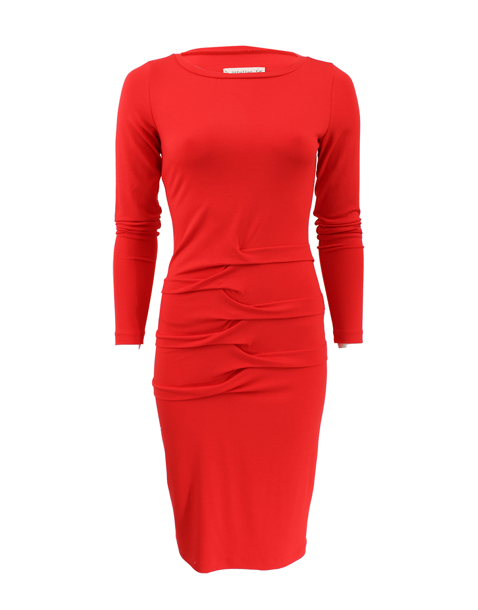 NICOLE MILLER-Long Sleeve Jersey Dress-