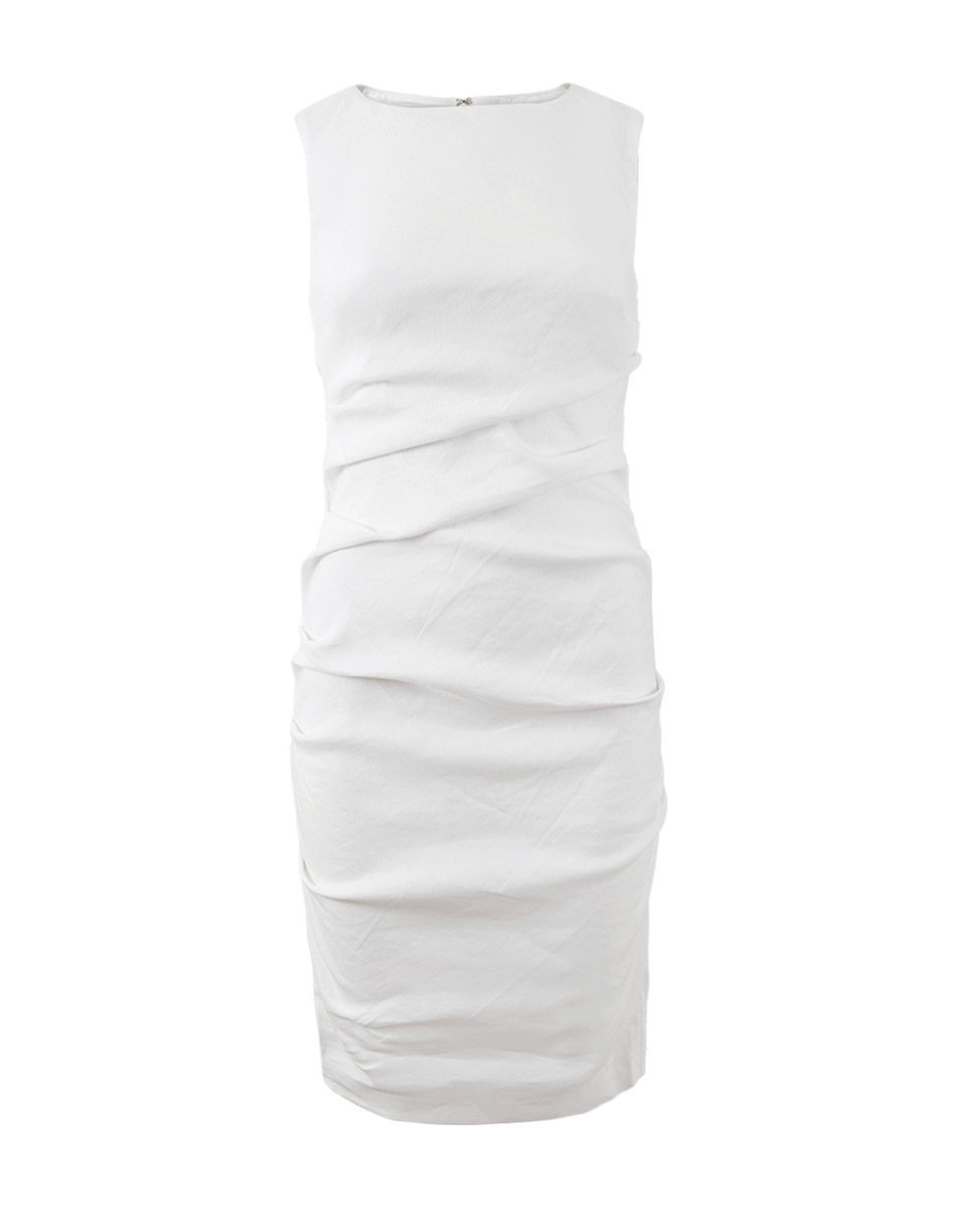 NICOLE MILLER-Lauren Stretch Linen Dress-