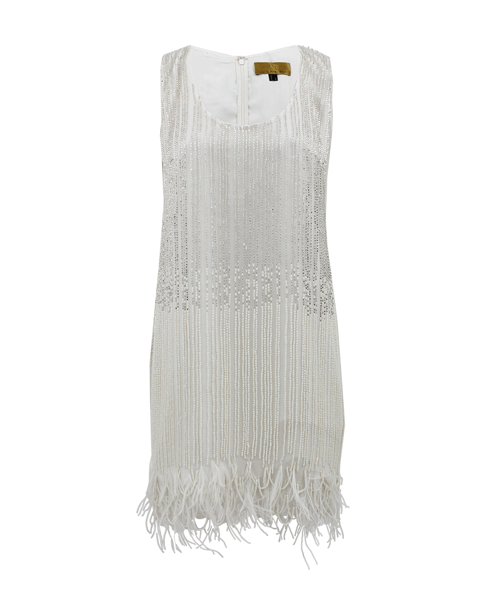 NICOLE MILLER-Scoop Neck Flapper Dress-