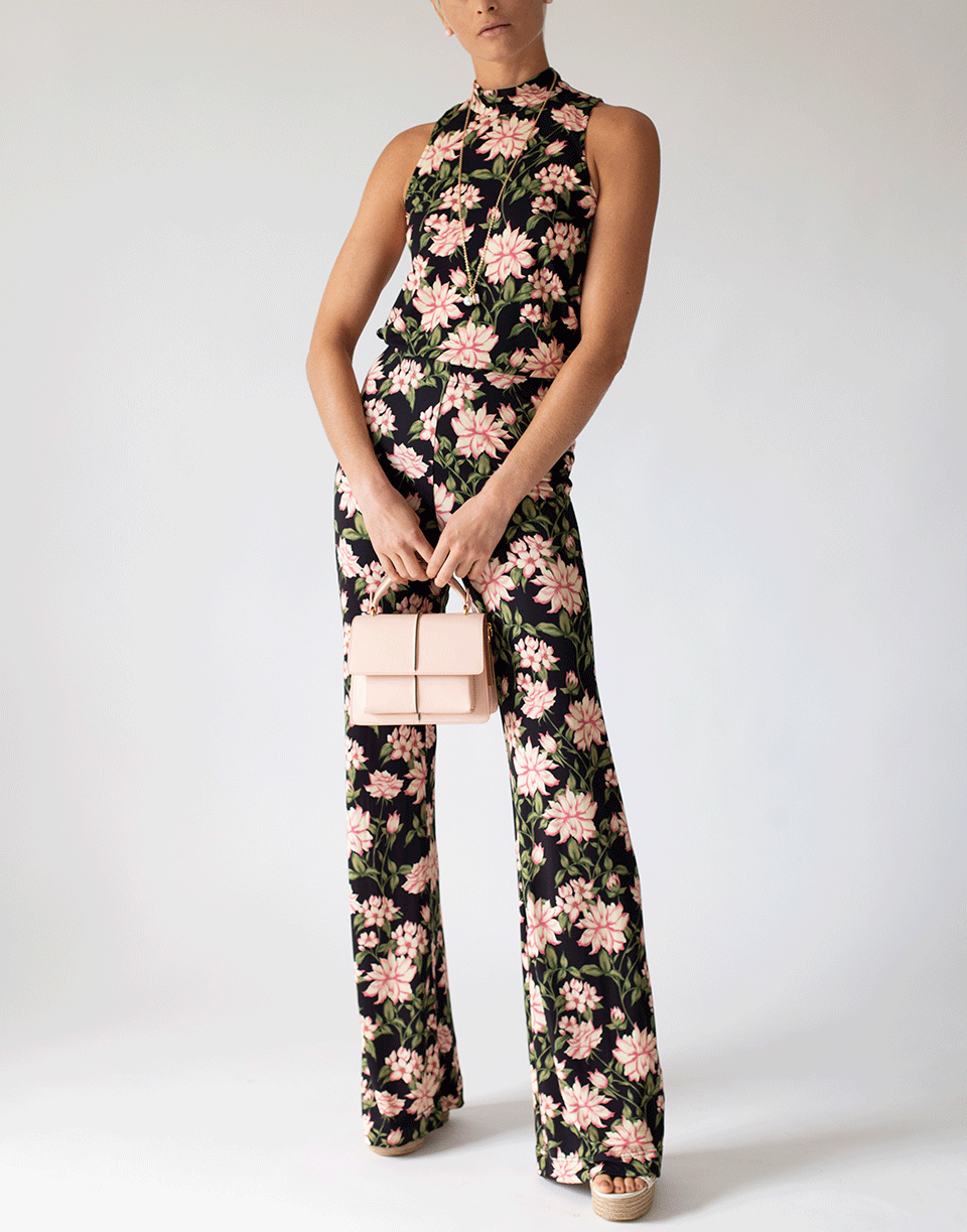NICOLE MILLER-Sleeveless High Neck Print Top-