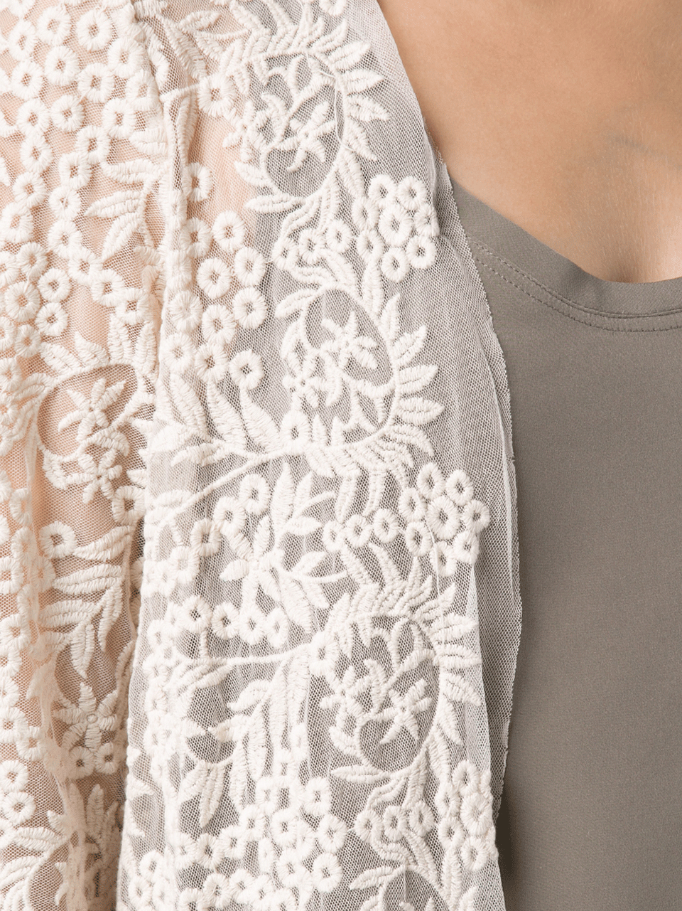 NICOLE MILLER-Lace Cardigan-