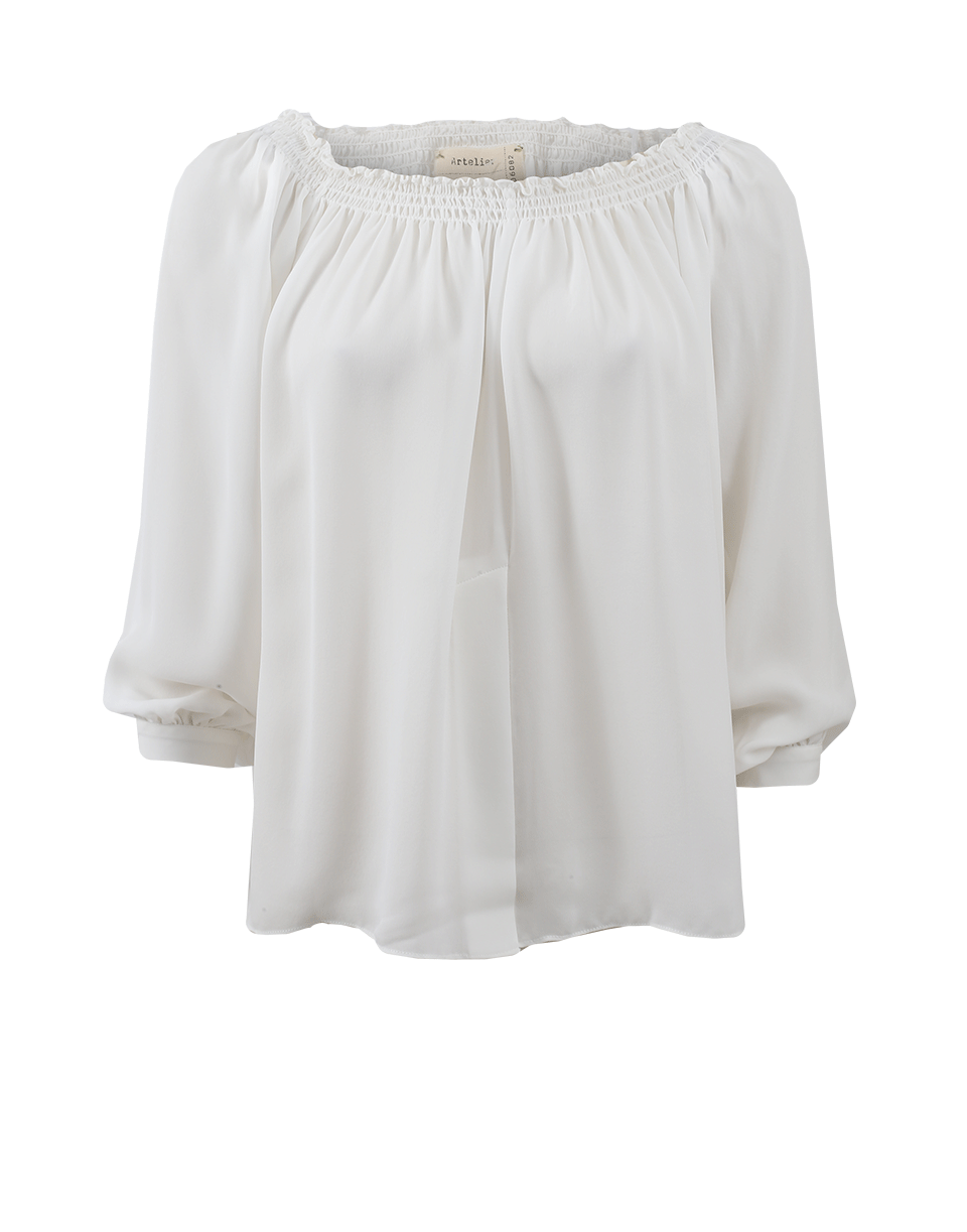 NICOLE MILLER-Rocky Off Shoulder Smock Top-