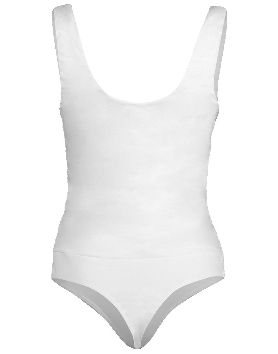 NICOLE MILLER-Solid Cotton Metal Bodysuit-