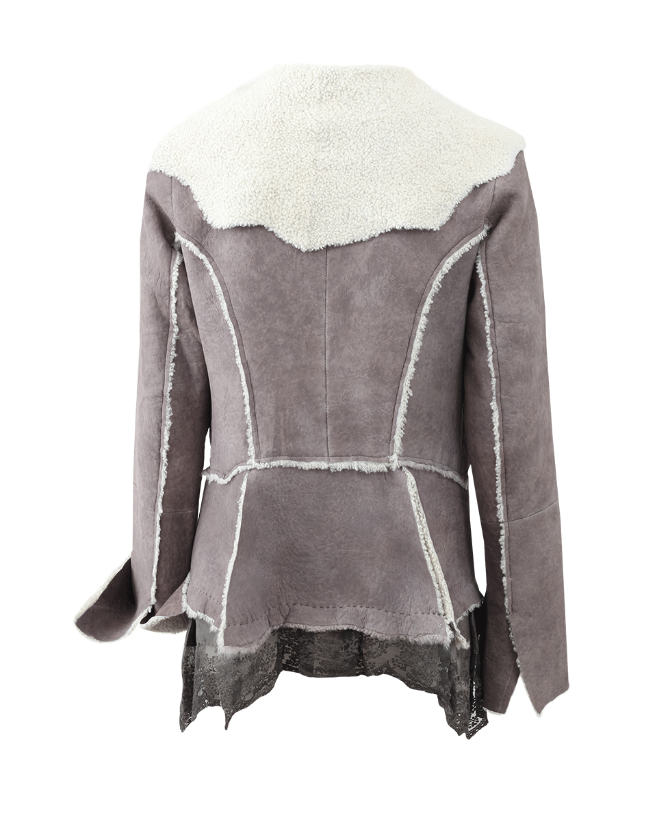 NIGEL PRESTON & KNIGHT-Lace Trim Coat-