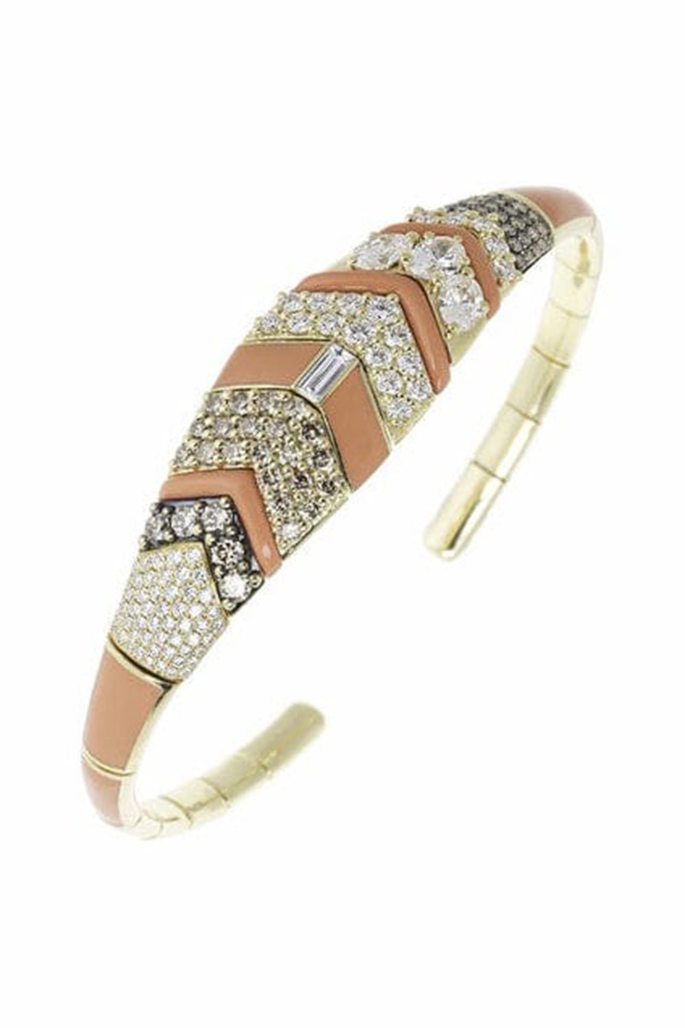 NIKOS KOULIS-Oui Brown Diamond Bracelet-WHITE GOLD