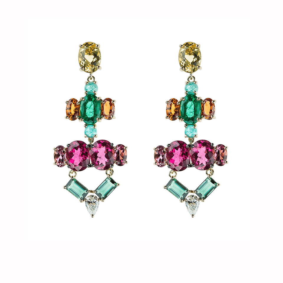 NIKOS KOULIS-Eden Earrings-YELLOW GOLD